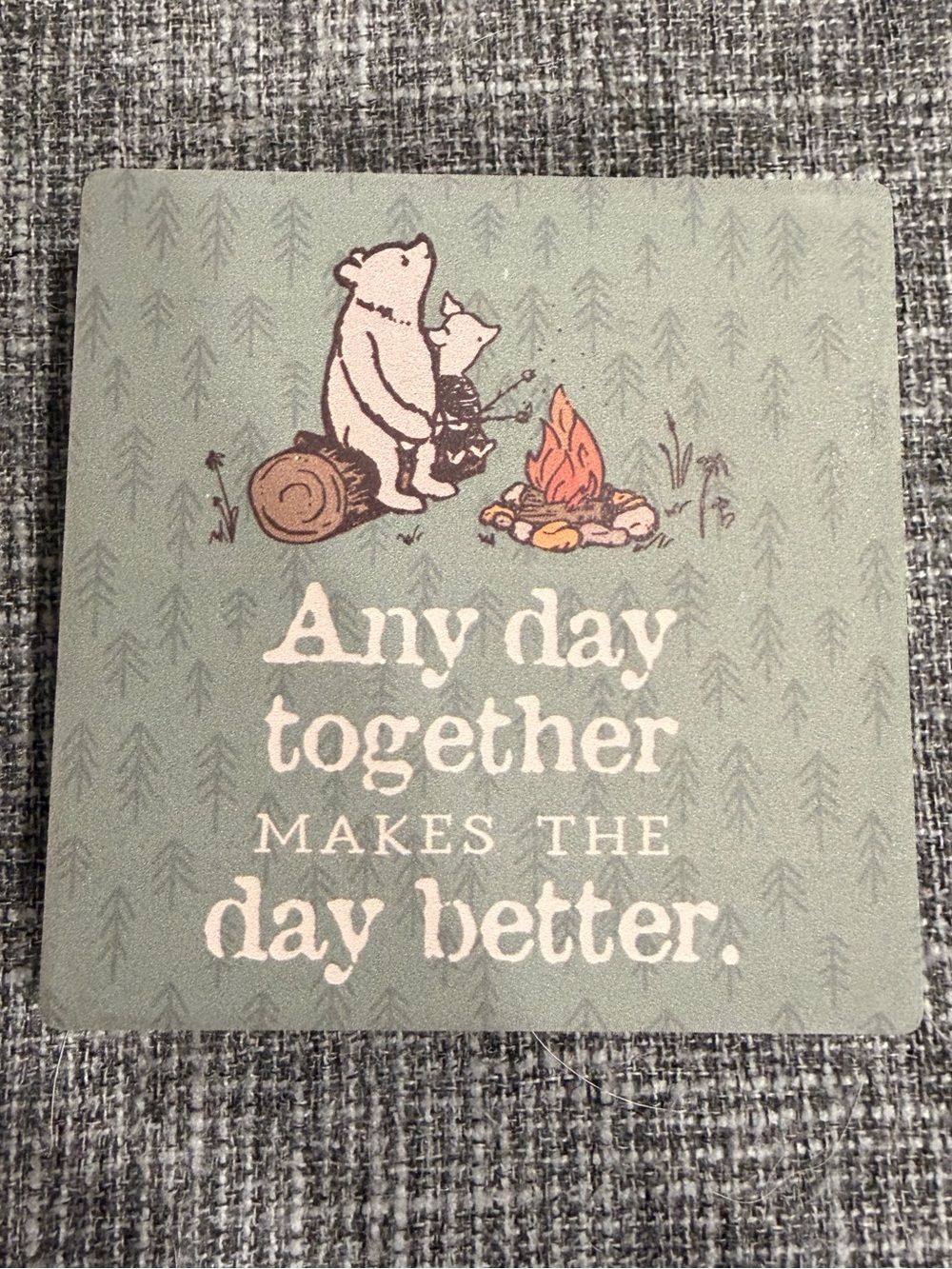 Winnie the Pooh Ceramic Coaster with Cork Back - Set of 4